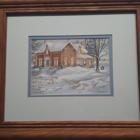 Trisha Romance "Harrop Homestead" Art Print in wood frame - Picture 2 of 5
